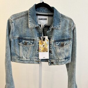 Moschino x H&M Cropped Jean Jacket Size small